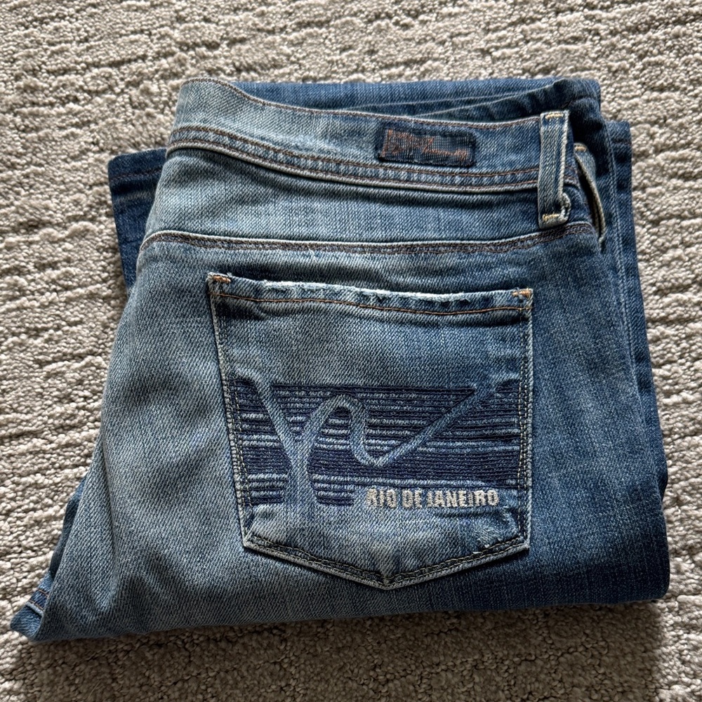COH Rio De Janeiro Ingrid Stretch Low Waist Flare Jeans Size 28